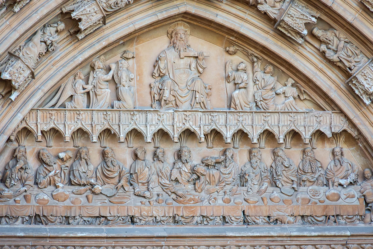 Ornaments on the Palma De Mallorca cathedral. 