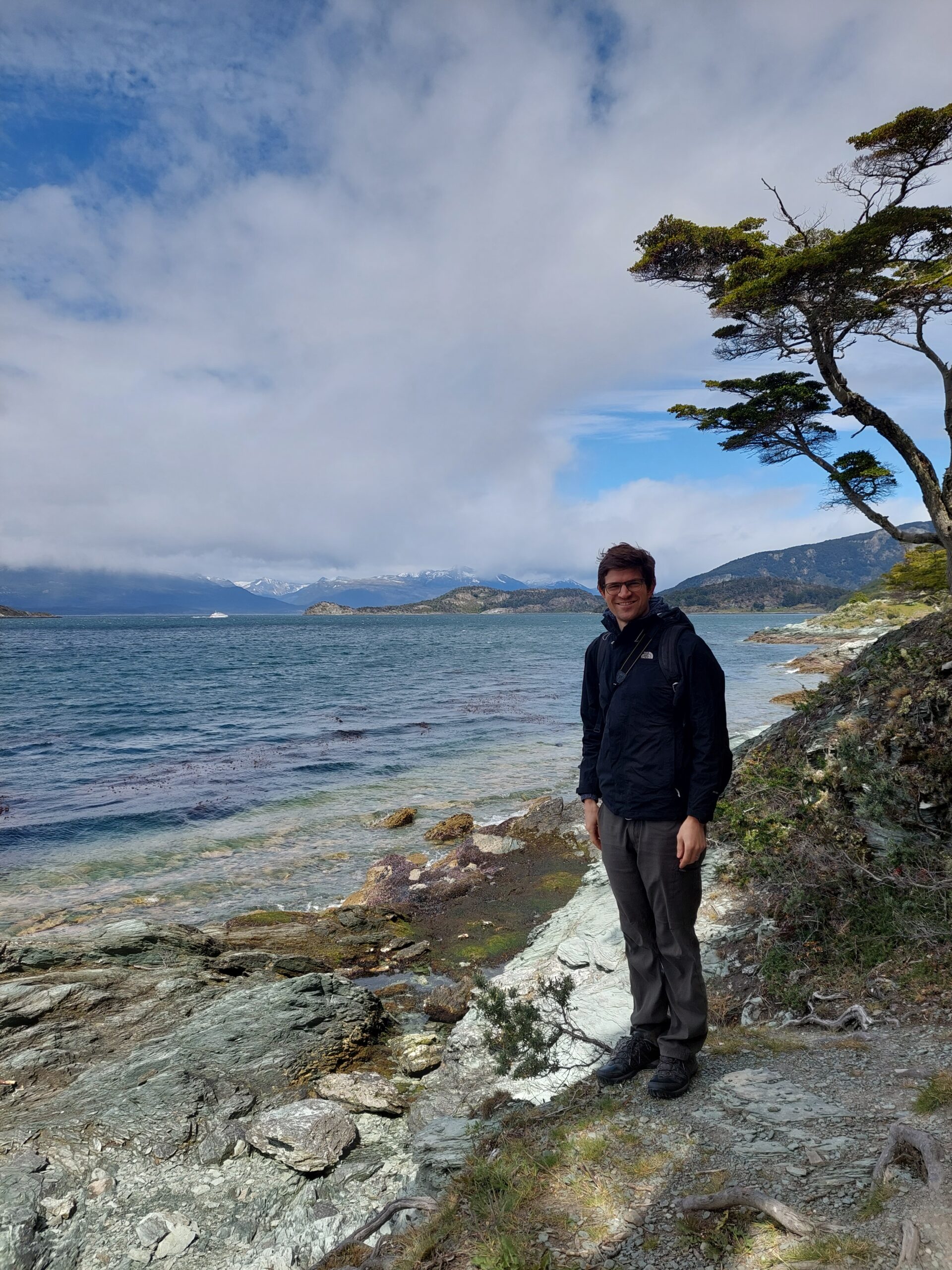 A man in Tierra Del Fuego National Park near Ushuaia. 