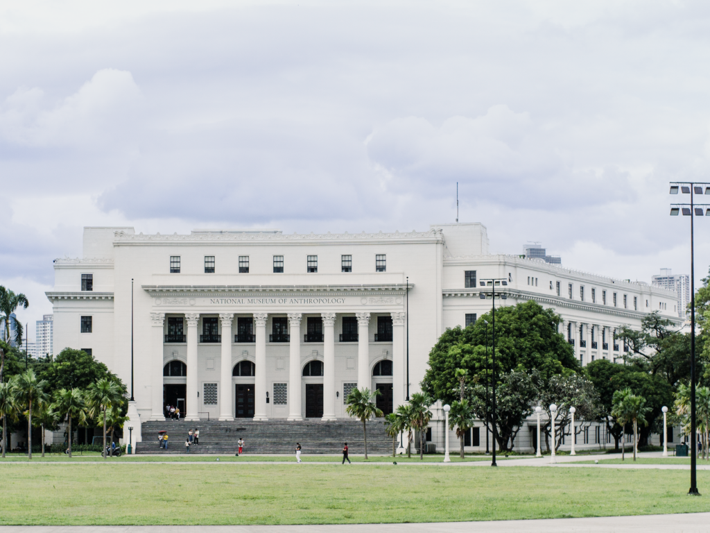 Front view of the National Museum of Anthropology in Manila, showcasing neoclassical architecture.